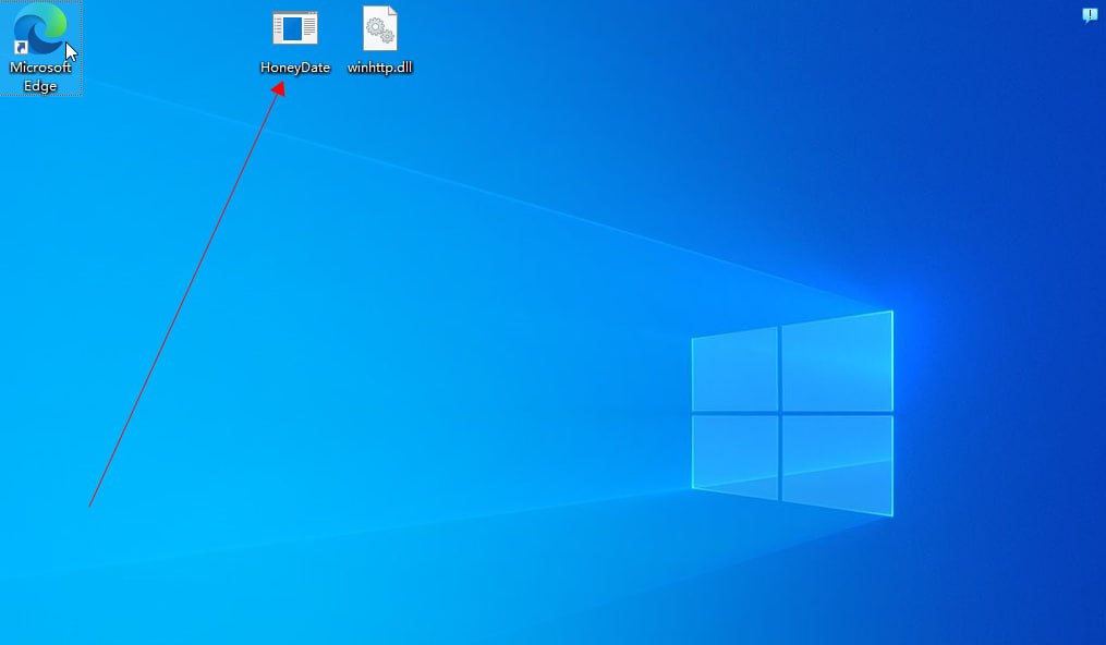 HoneyDate unzipped on desktop
